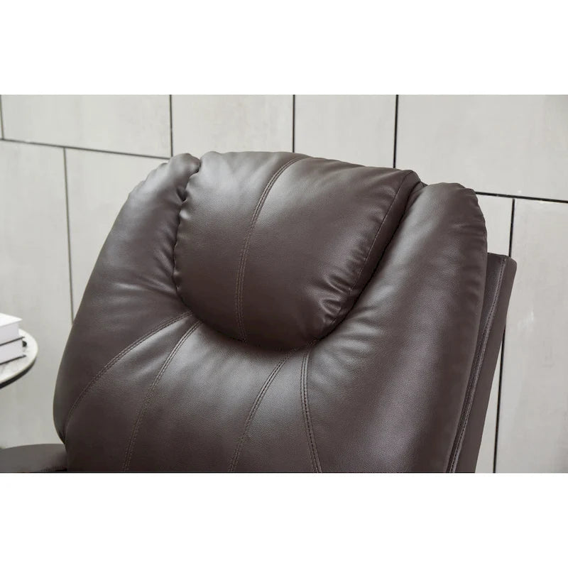 Recliner Chair Modern Recliner Sofa Faux Leather Recliners with Cup Holders, Remote Control
