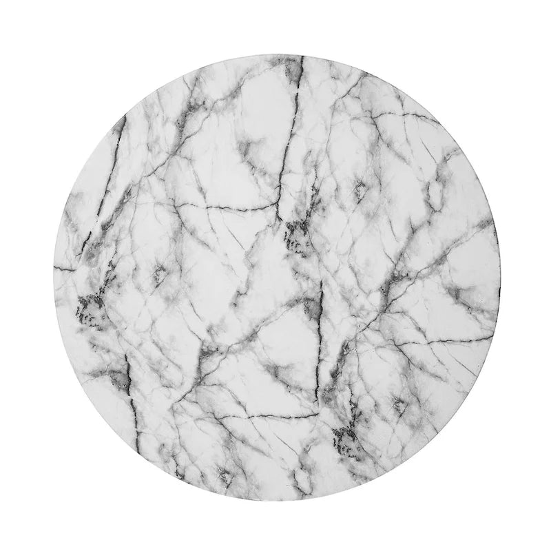 20.75H Modern Faux Marble Side Table