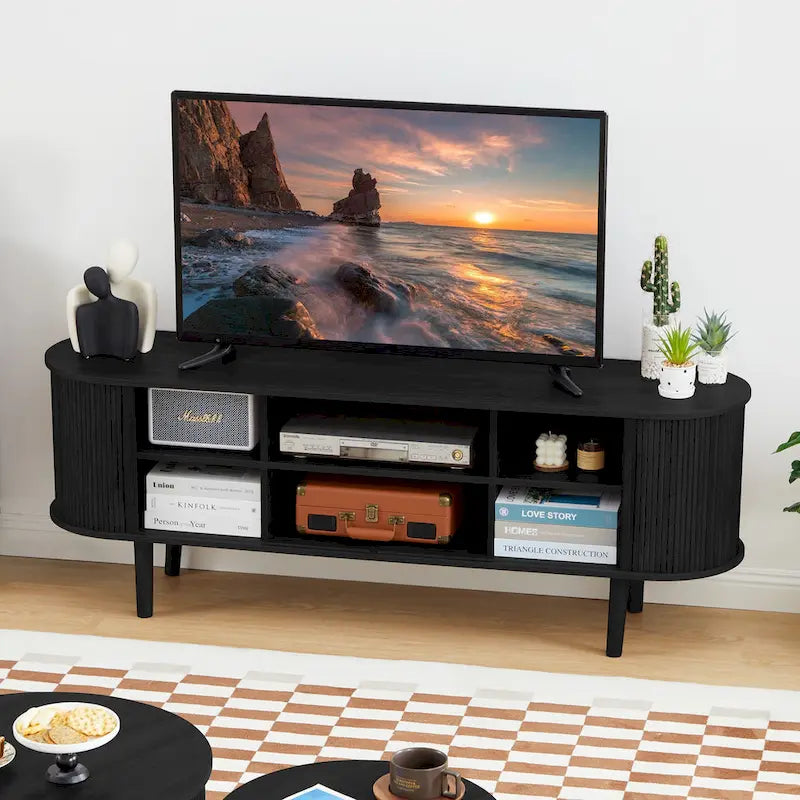 62.99in. Wood TV Stand For TVs up to 70in.