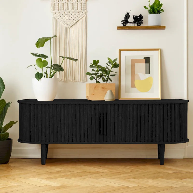 62.99in. Wood TV Stand For TVs up to 70in.