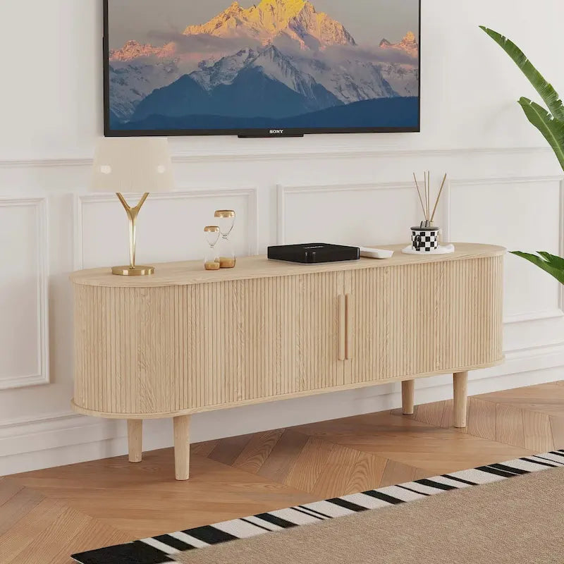 62.99in. Wood TV Stand For TVs up to 70in.
