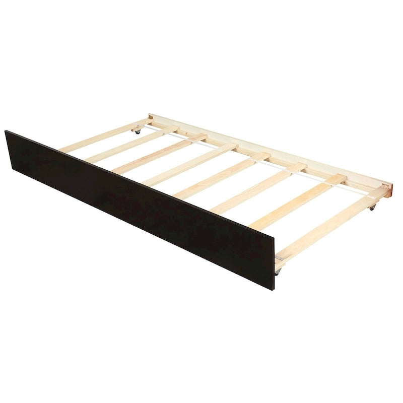 Twin Pine Platform Bed with Trundle & Headboard