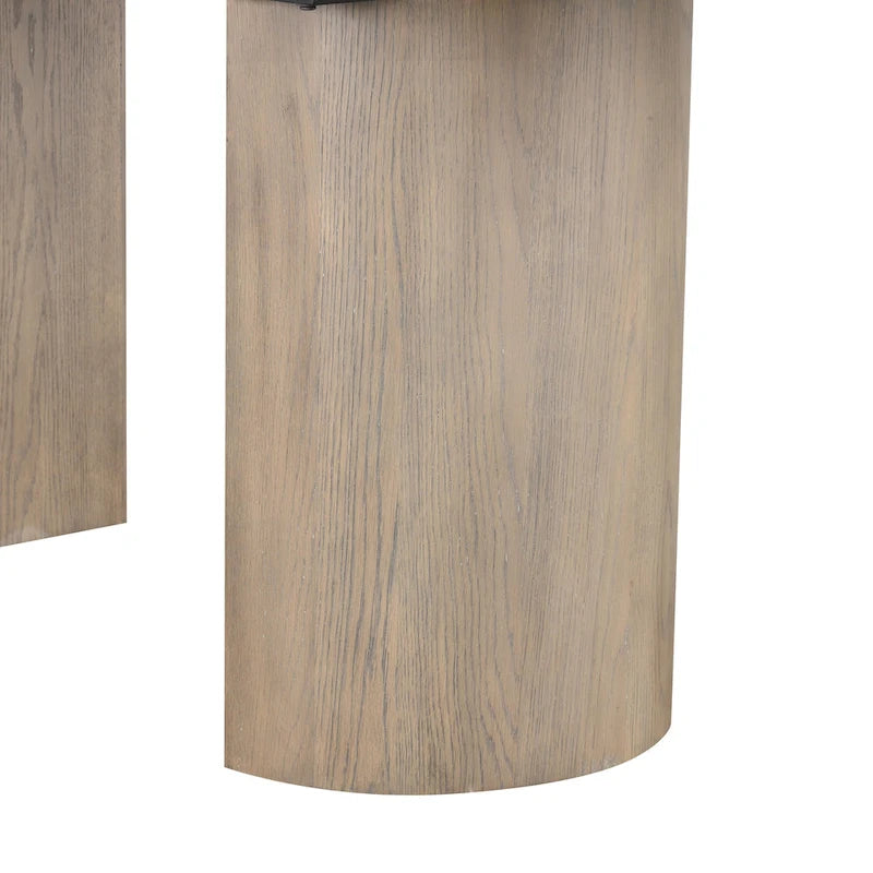 Modern Farmhouse Oak 102-inch Wood Extendable Dining Table