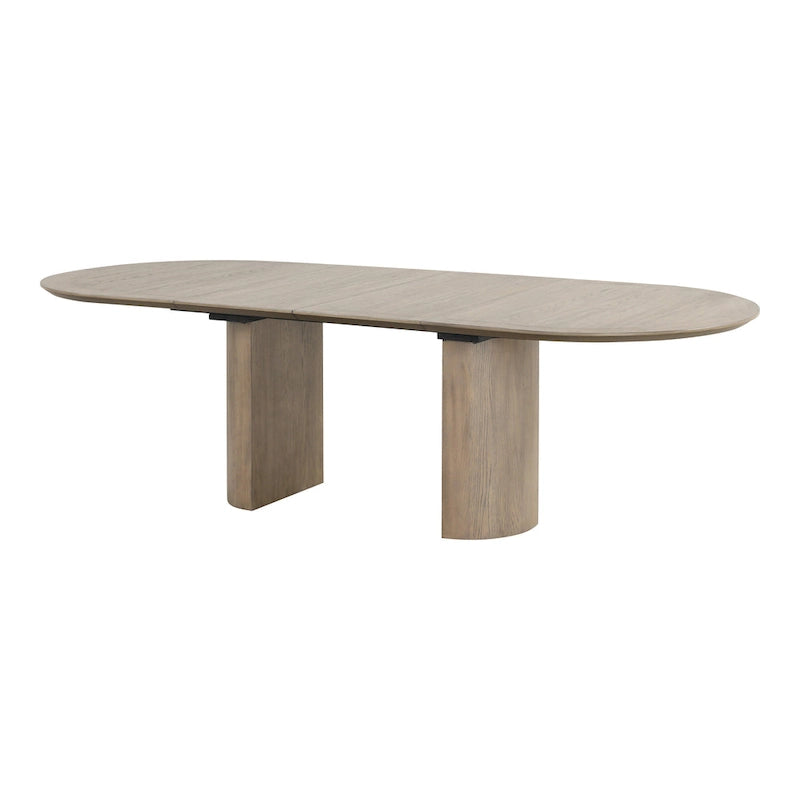 Modern Farmhouse Oak 102-inch Wood Extendable Dining Table