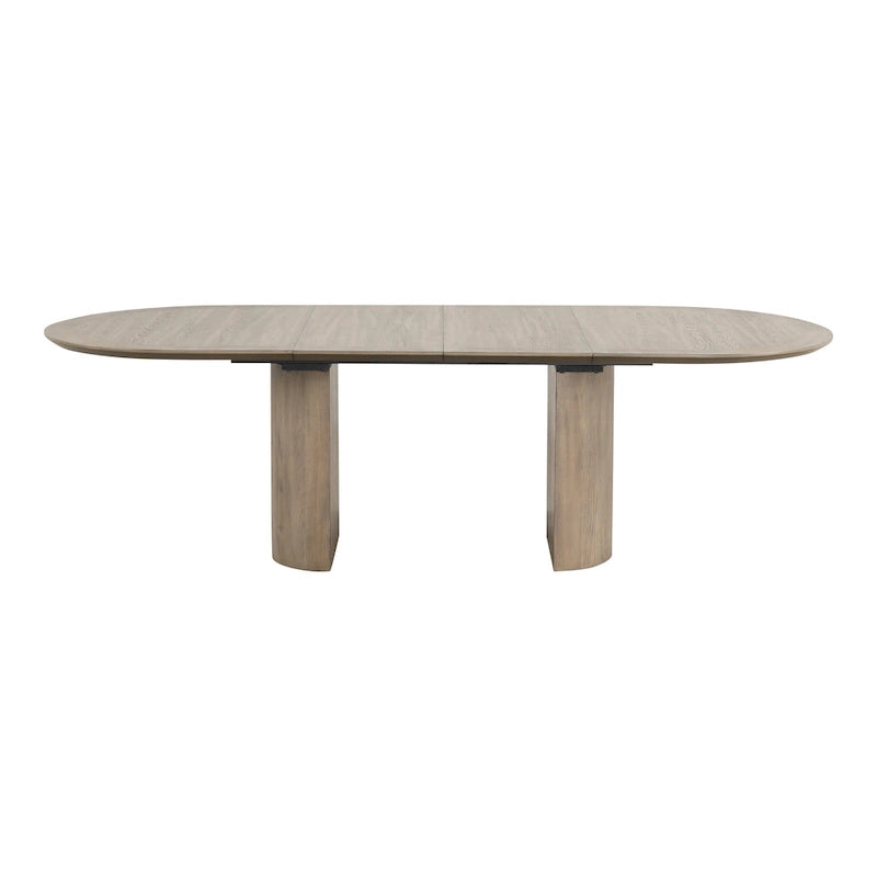 Modern Farmhouse Oak 102-inch Wood Extendable Dining Table