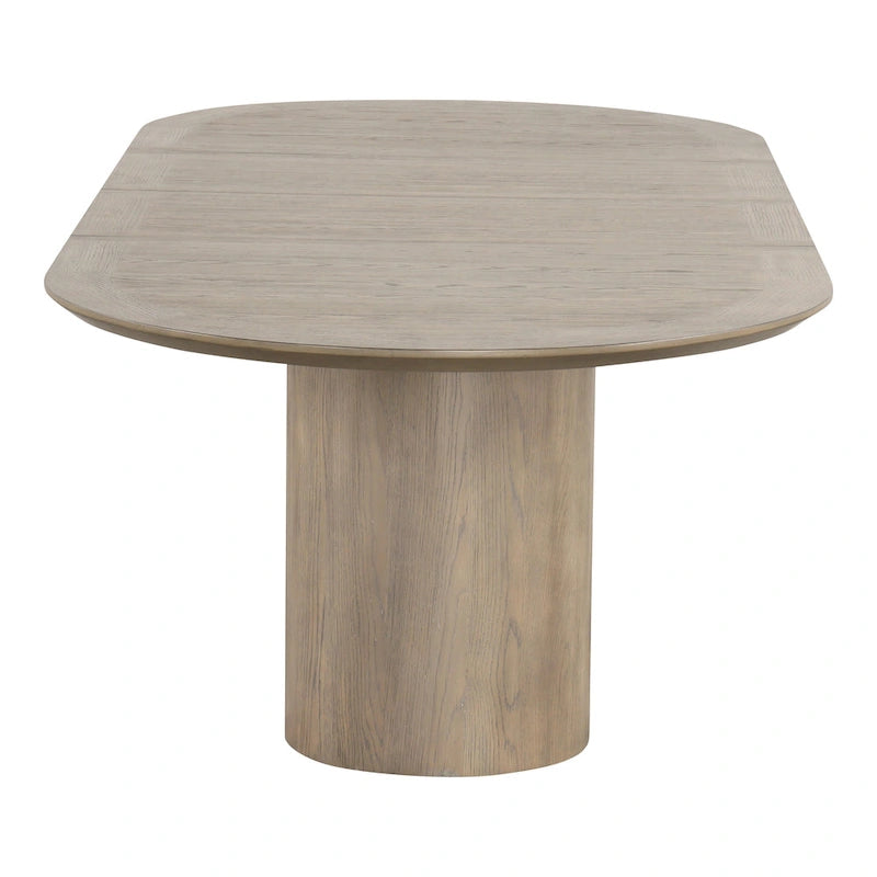Modern Farmhouse Oak 102-inch Wood Extendable Dining Table