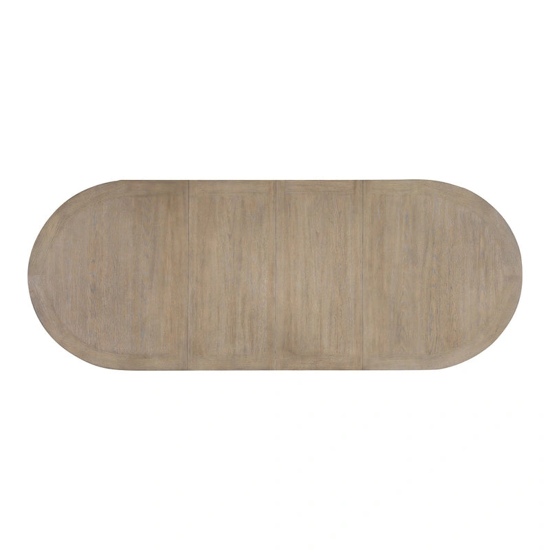 Modern Farmhouse Oak 102-inch Wood Extendable Dining Table