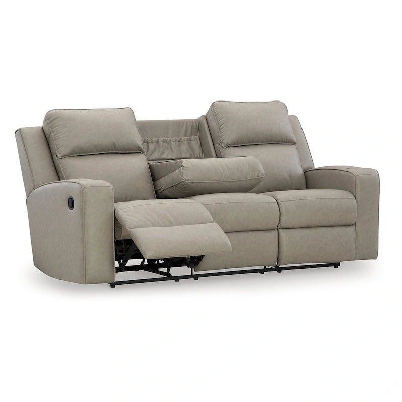 Reclining Sofa with Drop Down Table - 87W x 42D x 43H