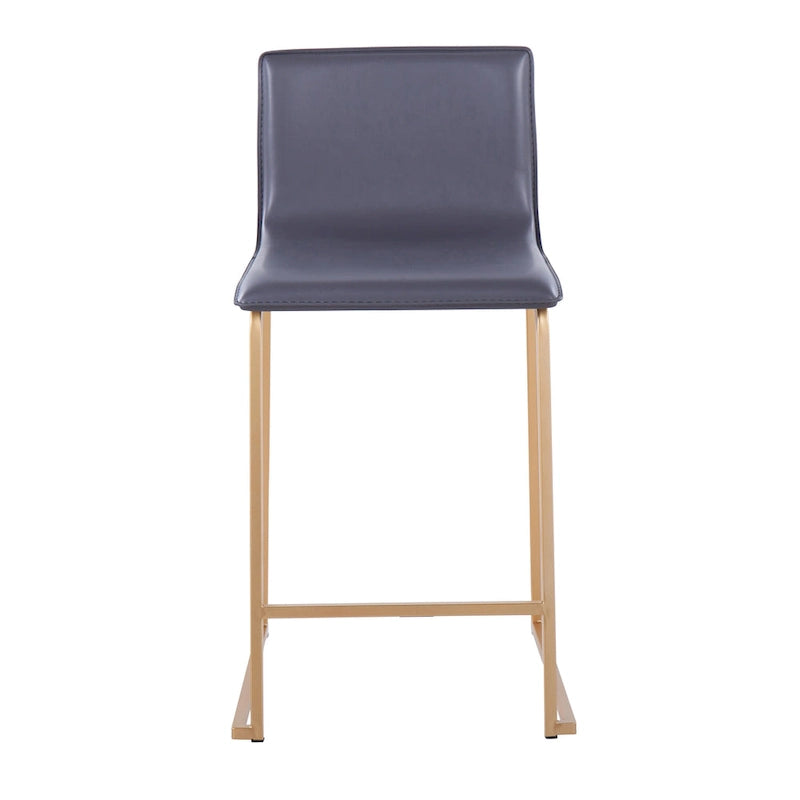Silver Orchid Mara Upholstered Counter Stool (Set of 2) - N/A