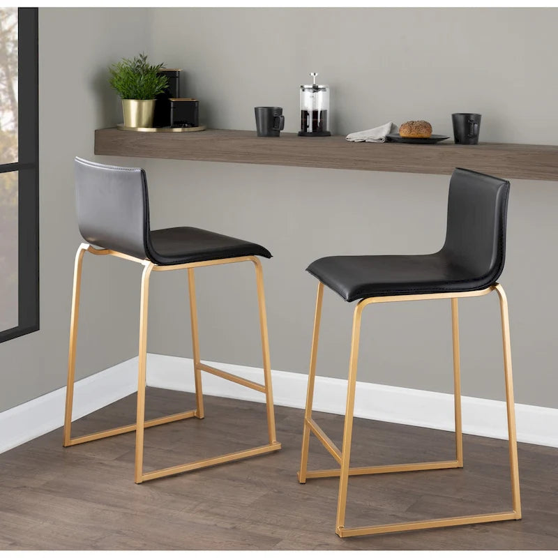 Upholstered Counter Stool (Set of 2) - N/A