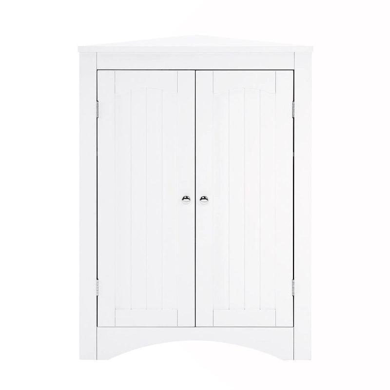 Corner Cabinet with Doors and Shelves