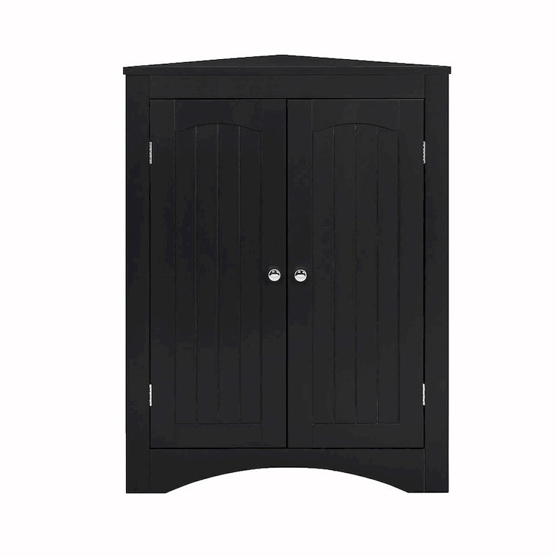 Corner Cabinet with Doors and Shelves