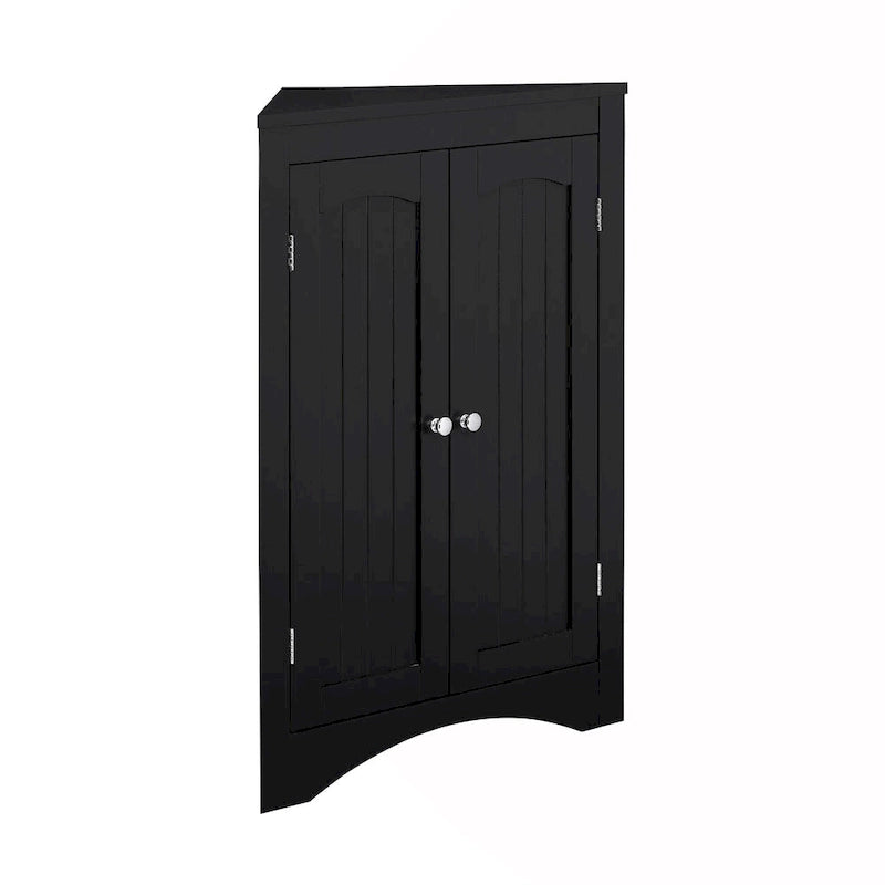 Corner Cabinet with Doors and Shelves
