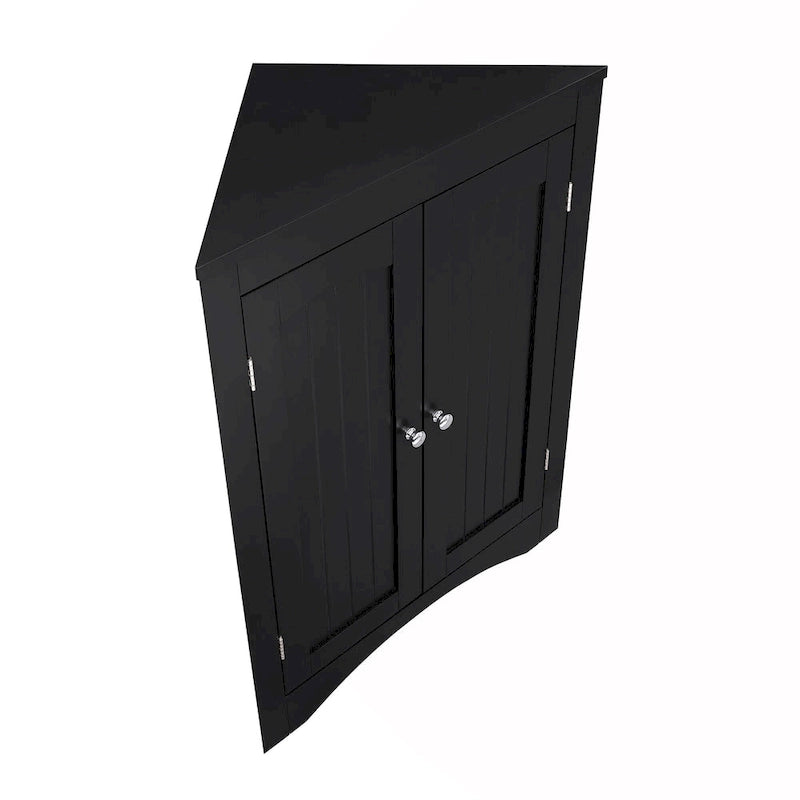 Corner Cabinet with Doors and Shelves