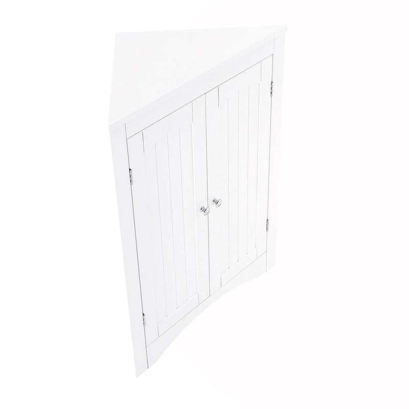 Corner Cabinet with Doors and Shelves