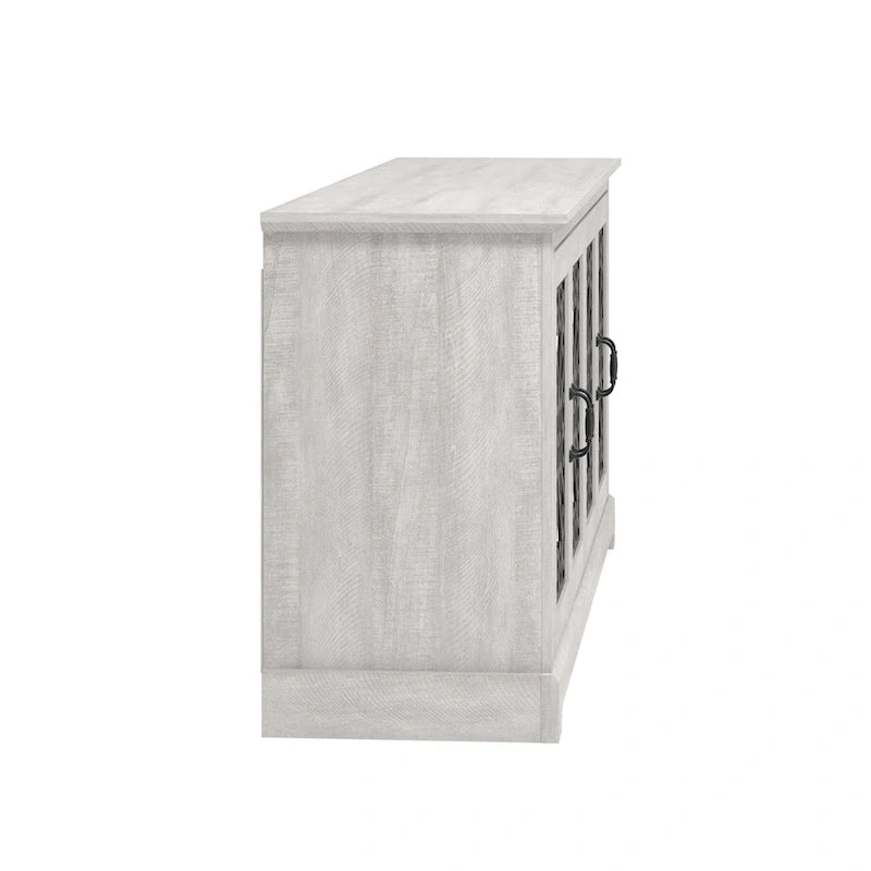 68.2 in. Grey Stone 4-Door Wide TV Stand for TVs up to 75 in. - 68.2L x 17.1W x 29.3H