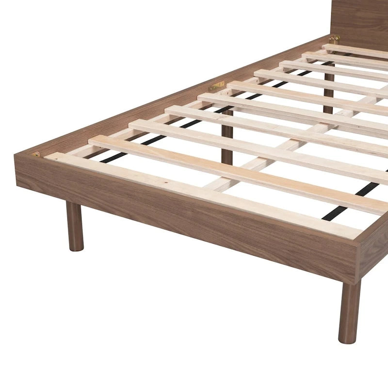 Modern Design Twin Size Platform Bed Frame with Built-in USB Ports