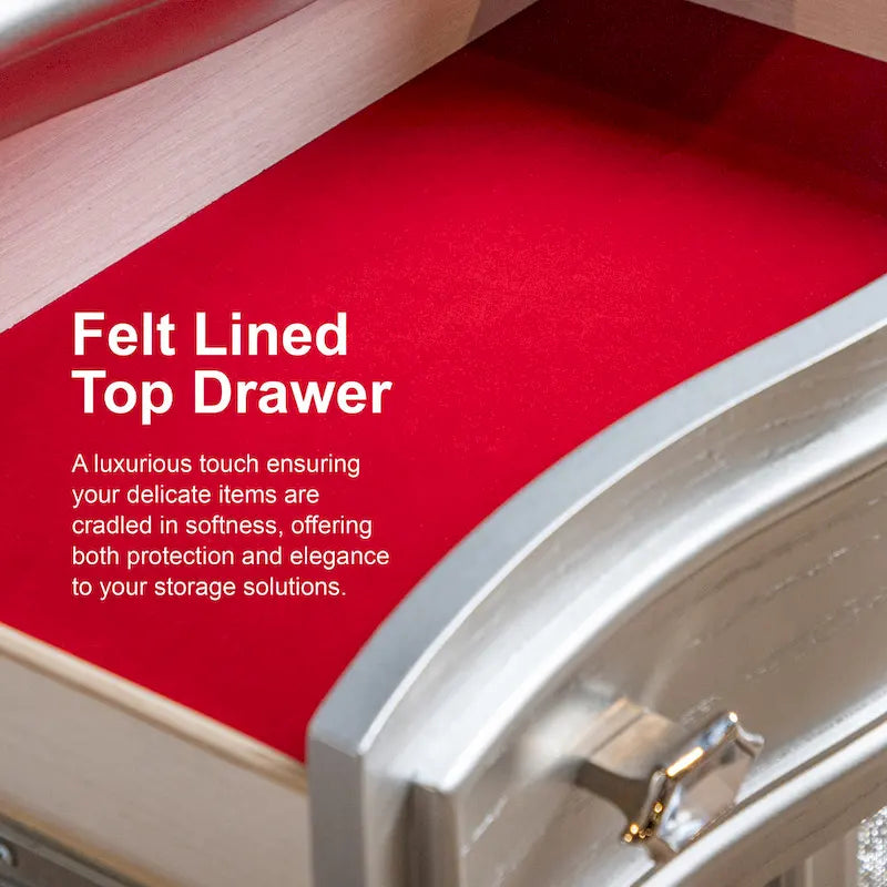 Modern 5-Drawer Espresso Solid Wood Chest