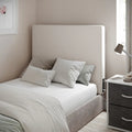 Upholstered Headboard with 2 Power Outlets, 1 USB, 1 USB-C Port