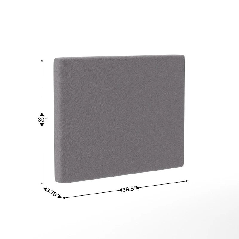 Upholstered Headboard with 2 Power Outlets, 1 USB, 1 USB-C Port