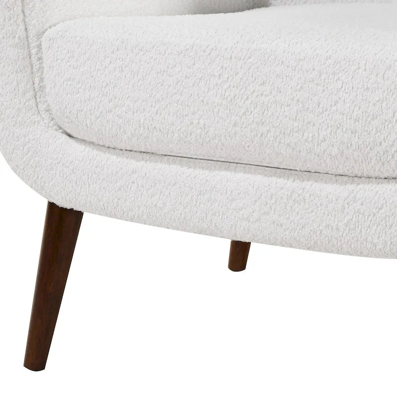 Boucle Fabric Arm Chair