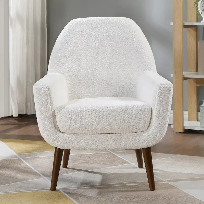 Boucle Fabric Arm Chair