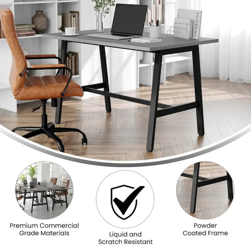 Commercial Conference Table with Laminate Top and A-Frame Base