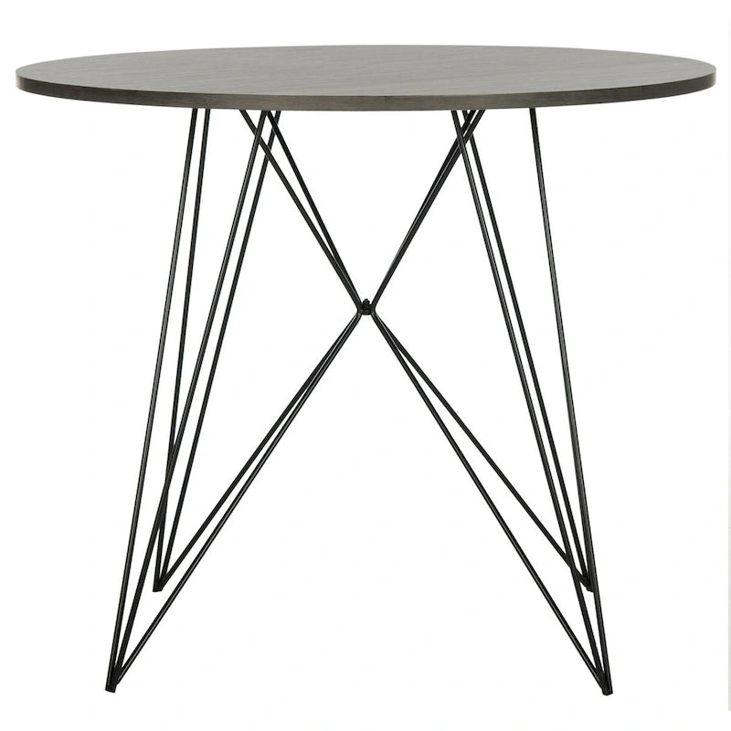 Dark Grey / Black Round Dining Table - 35.4 x 35.4 x 29.5 - 35Wx35Dx30H