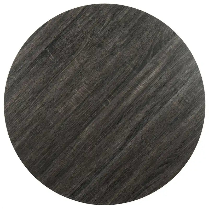 Dark Grey / Black Round Dining Table - 35.4 x 35.4 x 29.5 - 35Wx35Dx30H